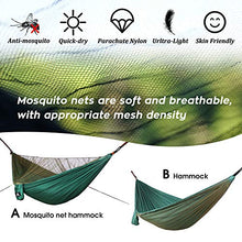 NATUREFUN Amaca da Campeggio da Viaggio | capacità di Carico 300kg,(290 x 140 cm) Traspirante Asciugatura Rapida Nylon da Paracadute | Accessori Completi, Facili da installare | per Esterno Giardino
