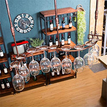 Classico S Type muro industriale montato Loft Retro vino del metallo del ferro della cremagliera della bottiglia Bar Shelf Hanging bagagli mensola del vino Calice Rack for ristoranti, bar, quotidiano