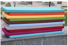 Cuscino per Panca da Giardino, Cuscino da Pavimento Tatami, Cuscino Lussuoso per panchina da Giardino Rettangolari Cuscino per Panche-Blu 2 120x30x5cm (47x12x2in)