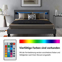 WYLZLIY-Home Struttura Letto Rete del Letto Bed Frames Bed Ecel Leather Bed Frames Classic Element Design LED Illuminazione Offre Una qualità Ideale del Sonno.