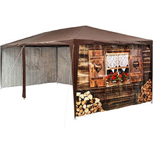 TecTake 402985 - Gazebo da Giardino 3x6m, Tenda da Giardino, Baita Design, per Eventi Festa della Birra