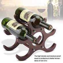 Dewin Portabottiglie Vino - Scaffale Legno Portabottiglie in Legno per Vino Rosso Portabottiglie per Vino Rosso 6 Bottiglie