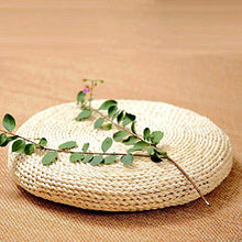 PoeHXtyy Paglia Piatto Sedile Cuscino Tatami Pavimento Cuscino Pouf Mat Vimini Mat futon Piatto Meditazione Zen Cuscino
