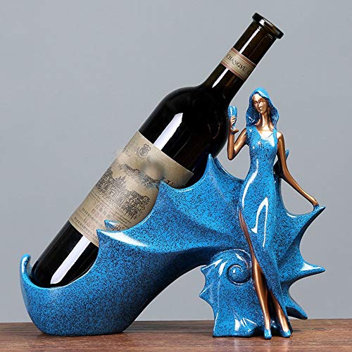 Bradoner Ornamenti di Resina Ornamenti di Vino Bella Finestra di Casa Vetrine di Vino Soggiorno Ornamenti di Studio (Design : B)