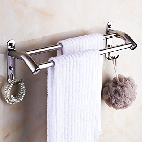 MBYW Portasciugamani Moderno Minimalista Portasciugamani Elegante per Il Bagno di Moda Ciondolo per Bagno in Acciaio Inox 304 con portasciugamani  Adatto per Bagno,Cucina, Ufficio o Altri luoghi