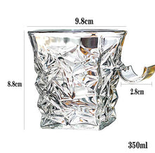 YXXJ Tazza di Vetro Whisky con portasigare Groove Rack Cucina Bar Vino Bere Tazza da Tazza di Sigaro - Vetro di Whisky Vecchio Stile con riposarsi rimati,2PCS