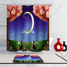 Combinazione Bagno. Immagini Chiare E Colori Vivaci Rendono Il Tuo Bagno Pieno di Vita. Accessori da Bagno. La Luna. Stella. Gatto.
