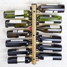 Felenny - Portabottiglie in acciaio inox, montaggio a parete, verticale, per vino, rosso, adatto per casa, cucina, bar, ristorante