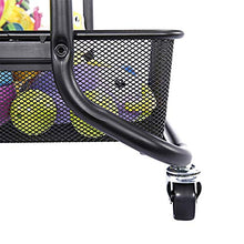 LYM &ripiano di stoccaggio Carrello portaoggetti, Studio Bagno Soggiorno Mobile portaoggetti Carrello portaoggetti su Ruote a 3 Strati Scaffale di Finitura