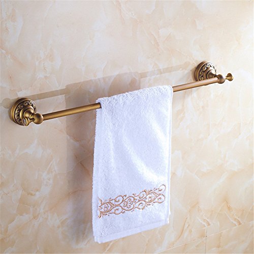 MBYW Portasciugamani Moderno Minimalista Portasciugamani Elegante per Il Bagno di Moda Ciondolo Rame Bagno Europeo Antico Asciugamano Doppio palo Porta Asciugamani portasciugamani Bagno Europeo