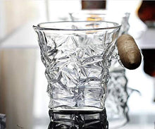 YXXJ Tazza di Vetro Whisky con portasigare Groove Rack Cucina Bar Vino Bere Tazza da Tazza di Sigaro - Vetro di Whisky Vecchio Stile con riposarsi rimati,2PCS