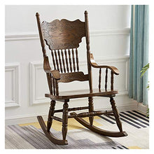 XinQing-Sedia a Dondolo American Country Doccia Sedia a Dondolo Poltrona Schienale in Legno massello per Riposo Pigro, Adatto per Ufficio, Camera da Letto, Studio, Giardino 57x81x105