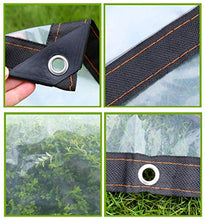 yunyu Telo di Copertura in Pellicola di plastica PE Impermeabile per Esterni Bianca con telone Trasparente con Occhiello in Metallo Tenda per Amaca con ombrellone, 120 g / ㎡
