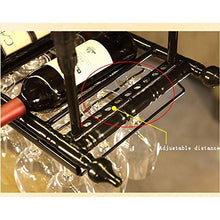 LHQ-HQ Metalli Casa Vino Rack Altamente scalabile- attaccatura del Supporto di Wine Glass Bagagli Scaffale Decorativi Calici Adatto for Bar, Neri Casuali