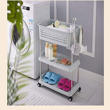 NewbieBoom Armadi Alti Mensole per Bagno/Bagno/Lavabo/Lavabi/Portabiancheria/Plastica/Servizi igienici/Scaffale/Atterraggio a più Strati (Colore, Rosa, Dimensioni, 56 * 35 * 93cm