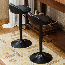 Sgabello Contatore Metallico - Sedie Sgabello Girevole con Schiena,Pub Cucina Contatore Altezza,Telaio Metallico Footrest - Rustic Farmhouse Olio Pelle di Cera