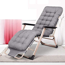 FACAZ Sedia Pieghevole reclinabile Zero-Gravity Multi-Funzione Lettino Prendisole Giardino reclinabile Terrazza Vacanza Sedia da Spiaggia con tampone di Cotone