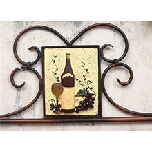 PZW Cremagliera Del Vino Semplice e Creativa Arte Del Ferro Scaffale da Parete Stile Retrò Decorazione Bar Caffè Appeso a Parete Espositore per Vino