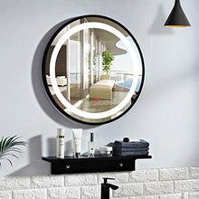 Wall mirror Specchio da Bagno Smart Specchio da Parete con luci a LED Specchio da Trucco Specchio da Bagno Specchio Rotondo Specchio Luminoso Oro Nero Bianco 50 * 50, 60 * 60, 70 * 70, 80 * 80 cm