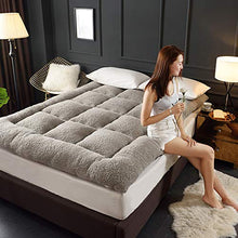 Yamyannie-Home Materassi Tatami Materassi Addensare Warm Universale Pad Quilt (Colore : Grigio, Dimensione : 90x200cm)