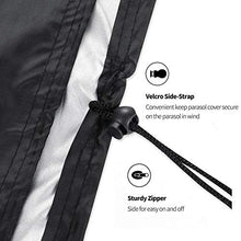 BLLBOO-polver Nera-Copertura per ombrellone - Copertura per ombrellone per Esterni Tessuto Oxford 210D Copertura per Ombrello Nera Impermeabile Anti-UV Anti-Polvere Uso Esterno(183x25x35)