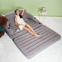 Lettino da Viaggio Lettino da Viaggio Pieghevole Letto Gonfiabile Divano Removibile Schienale Camera Singola o Doppia Aria for Uso Domestico Materasso Materassino con Pompa Aria Manuale 6-3
