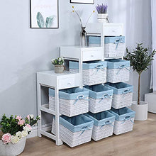 Ryyland-Home Cassapanca Stretta Piccolo Comodino Rattan cassetto Governo di immagazzinaggio Fessura Gabinetto Bagno Stretta armadietto Laterale Torace Stretto Governo di immagazzinaggio