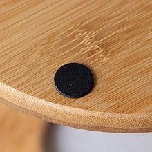 rukauf Porta-bicchieri da vino in legno di bambù, design moderno per fino a 6 bicchieri da vino + 1 bottiglia