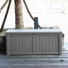 XLLLL Cassapanca da Esterno Contenitore Impilabile in Plastica Capannone Giardino Deposito Banco Impermeabile Cuscino Ideale per Terrazza Patio Scatola
