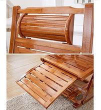 Sedia Lounge Sedia Regolabile Chaise Reclinabile Bamboo Sedia a Dondolo Pieghevole Pieghevole Sedia a Sdraio Portatile per Giardino Prato a Sdraio Backyard