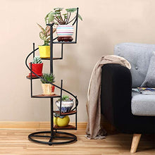 Fioriera Stand per Piante Alte, Stand in Legno massello per Interni 6 Livelli, Supporto per Piante in Metallo per Stand Multipli