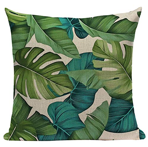 QWE Cuscino del Divano Cuscineria Decorativa di qualità Cuscino Verde Cuscineria Esterna Cuscineria Cuscini per Piante Decor Federe,45 * 45cm