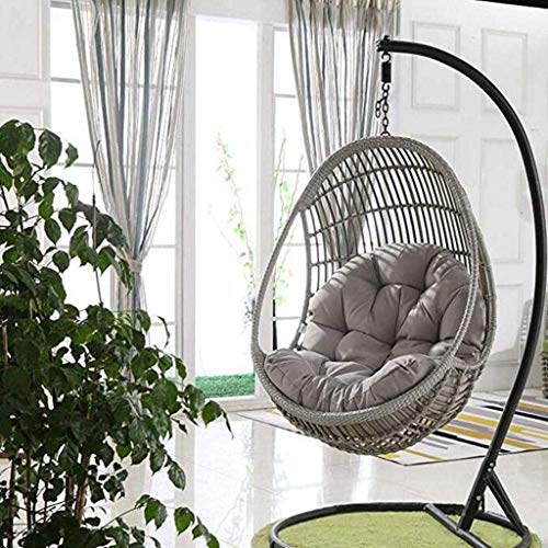 Cuscino del Sedile del Cesto Appeso all'altalena,Cuscino per Sedia Amaca Appeso a Forma di Uovo Impermeabile per Giardino Patio,Multicolore per Scegliere 90x120cm(Colore:B)