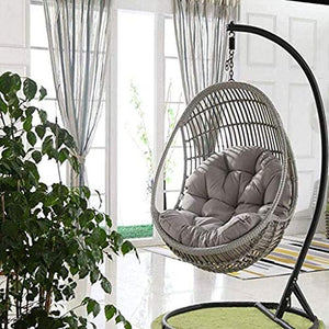 Cuscino del Sedile del Cesto Appeso all'altalena,Cuscino per Sedia Amaca Appeso a Forma di Uovo Impermeabile per Giardino Patio,Multicolore per Scegliere 90x120cm(Colore:B)