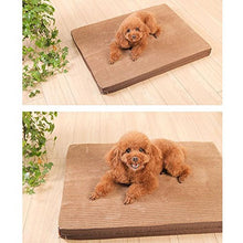 Pet Nest Summer Doghouse Piccolo Cane Medium Large Dog Teddy Dog,Brown-S-80x60x6.5cm