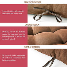 Cuscino con Schienale per Panca, Cuscino Imbottito Per Panca Da Giardino 2 Posti,Resistente e Comodo per Panca da Esterno ed Interno (Marrone, 100x100cm)
