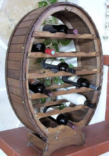 DanDiBo Scaffale Vini Botte-Vino per 24 Bottiglie verniciatura Marrone Bar Supporto Bottiglie Botte Porta Bottiglie