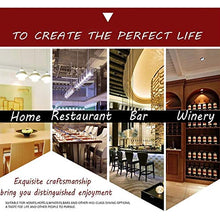 Rastrelliere per bicchieri da vino Portabici da soffitto, supporto per bicchieri da vino, supporto per vino a parete Holder ad altezza regolabile Hangware, per bar / cucina Organizzazione e conservazi