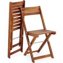 Deuba Set da balcone in acacia 3 pz tavolo e sedie da giardino esterno terrazza bar bistro salotto