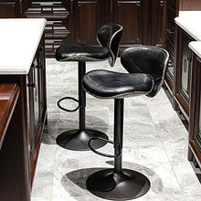 XM&LZ Sgabelli da Bar Contatore Altezza Regolabile Sedia Swivel Bar,Moderno Pelle Pu Sgabelli da Banco Cucina,Sgabelli da Barra Swivel con Indietro-Rosso 17x16x16in