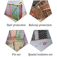 Rete Protettiva,Rete a Fune Rete Di Balcone Giardino Storage Luggage Cargo Corda Net Nylon Net Gattier,per Ringhiera Scale Proteggere Recinzioni Piante Recinto Trellis Party Foto Appeso,3" 5/16"