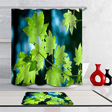 LIYAN Combinazione Bagno. Immagini Chiare E Colori Vivaci Rendono Il Tuo Bagno Pieno di Vita. Accessori da Bagno. Foglie Verdi.
