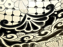 Serena Cerames - Lavabo in ceramica messicana, 40,5 x 15 cm, colore: nero