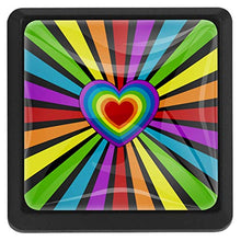 Amore arcobaleno 3 PCS Pomelli per Porta, Pomolo per Mobile, Pomelli per Mobili con Viti, Maniglia per Armadietto, Pomelli per Porta, Pomelli per Cassetti per Porta, Armadio, Cassetto e Credenza