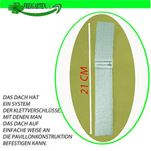 freigarten.de - Tetto di ricambio per gazebo 3 x 4 m, impermeabile, materiale: PVC Panama Soft 370 g/m² ultra spesso, modello 5