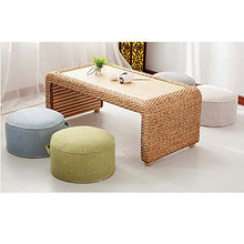 Fancy Pumpkin Yoga Meditation Tatami Cuscino da Pavimento Cuscino Zafu Foot Stool, Bianco Sporco
