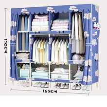 JFFFFWI Armadio Guardaroba 165 * 45 * 170cm Armadio Guardaroba in Legno Massiccio Semplice Armadio (Colore: C)