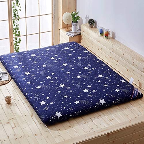 Huan Materasso Pieghevole futon giapponeseTraspirante Tatami Pieghevole futon Spesso Tatami Materasso, Giapponese Doppio Dormire Mat, Soft futon Piano Materasso Spessore 6 Centimetri