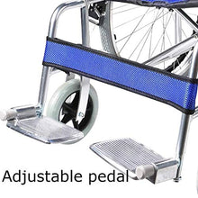 Carrozzine Semoventi, Transito Portatile da Viaggio Lega di Alluminio, Pieghevole Rapido Telaio di Supporto Doppio Leggero Pedale Antiscivolo con Custodia Gomma Pneumatica Trolley per Disabili/Anzi