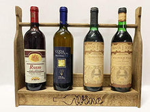 Cantina cantinetta porta bottiglie da tavolo banco espositore supporto bottiglia da vino elegante legno vetrinetta vetrina